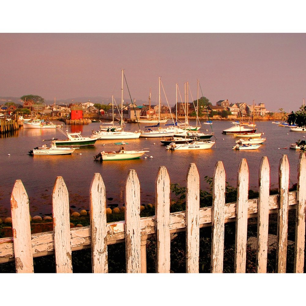 Boats and Fence  11 x 14 print